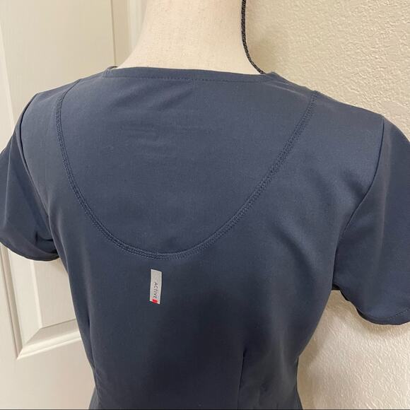 Grey’s Anatomy by Barco Active 4 Pocket V-Neck Scrub Uniform Top Women Size S - Picture 9 of 11